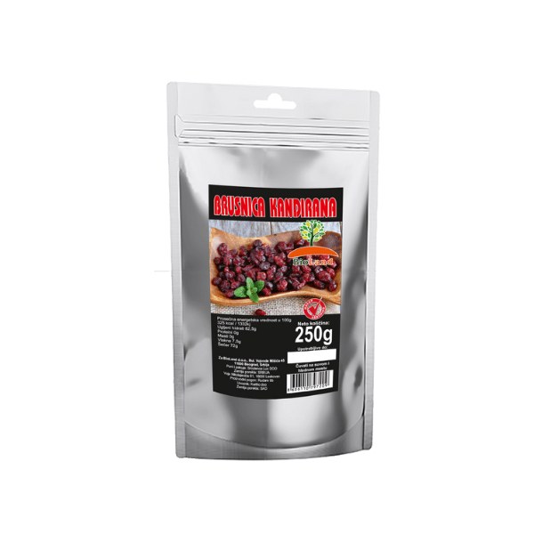 Candied cranberries 250g